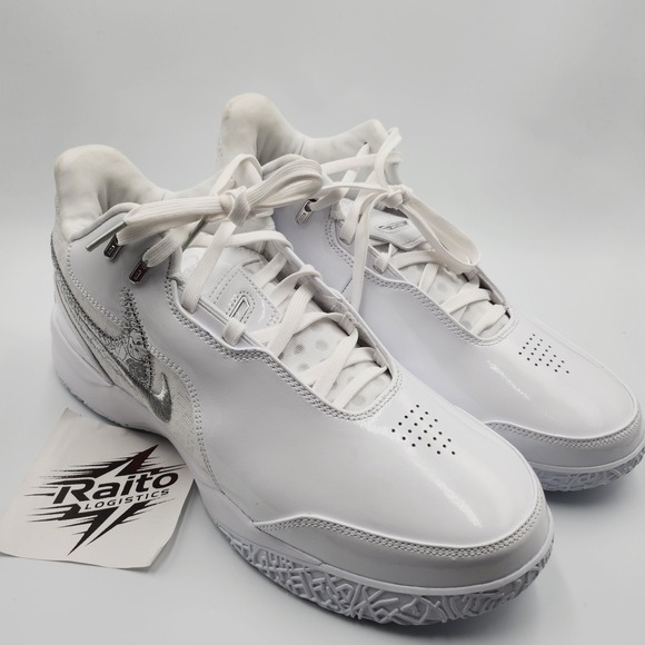 Mens Size 11 Nike Sneakers Zoom LeBron NXXT Gen AMPD White Silver FJ1566-102